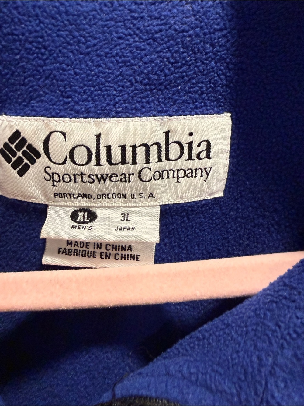 Vintage Columbia Sportswear Men’s XL Fleece-Lined Full Zip Jacket Coat Black - Picture 8 of 8